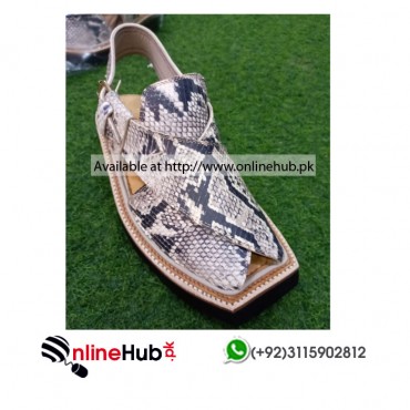 Snake leather kaptaan chappal new designs KP019