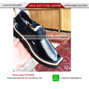 IMRAN KHAN CHAPPAL BLUE COLOR BLACK COLOR KHEDDI DESIGNS